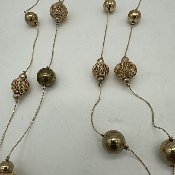 Vintage Charlotte Daniel Gold Tone Necklace And Earrings - Picture 3 of 7